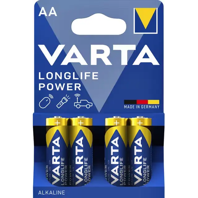BATTERIJ VARTA AA 1.5V - 4 STUKS