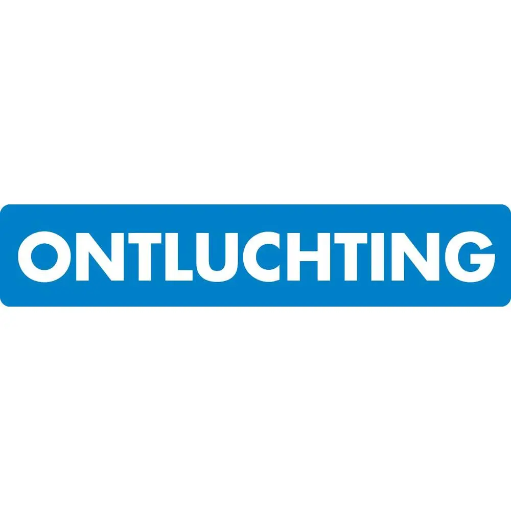 STICKER ONTLUCHTING
