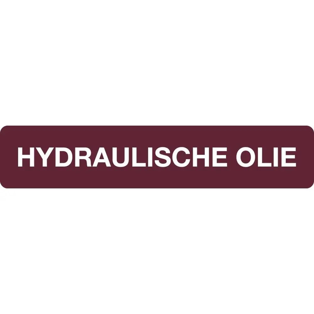 STICKER HYDRAULISCHE OLIE