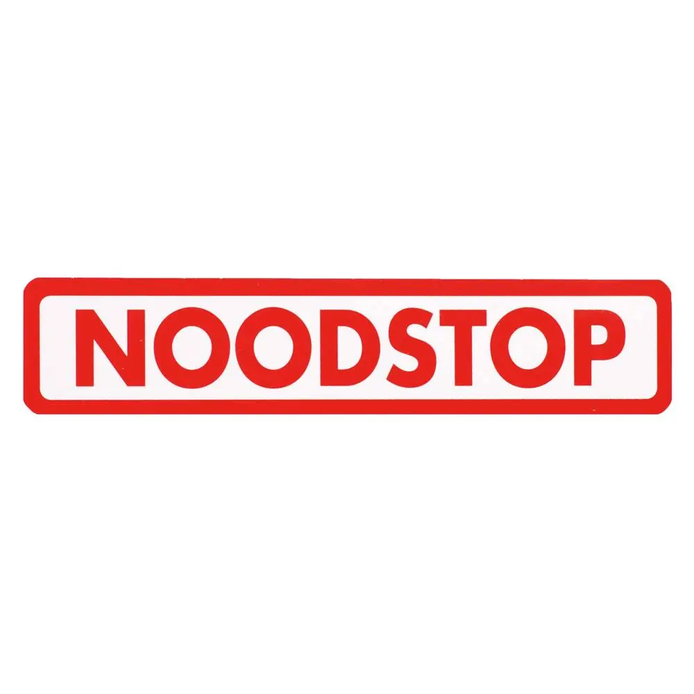 Sticker Noodstop 15x3cm