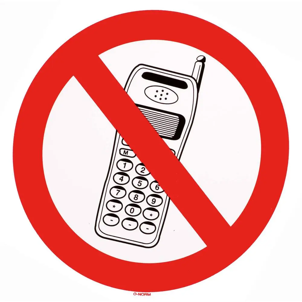 Sticker GSM Telefoneren verboden 10 cm