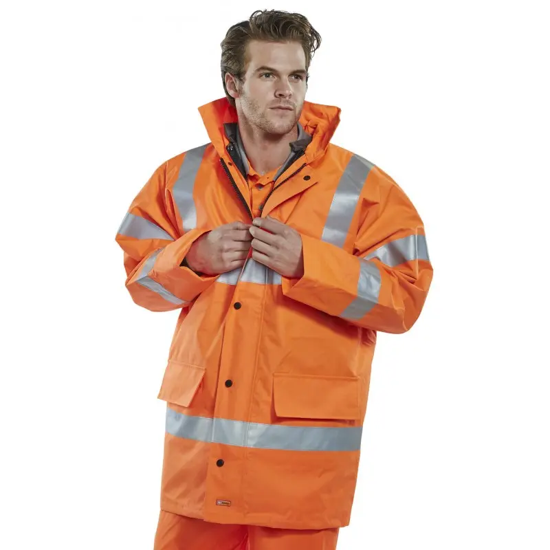 Parka B-SEEN fluo oranje 4in1