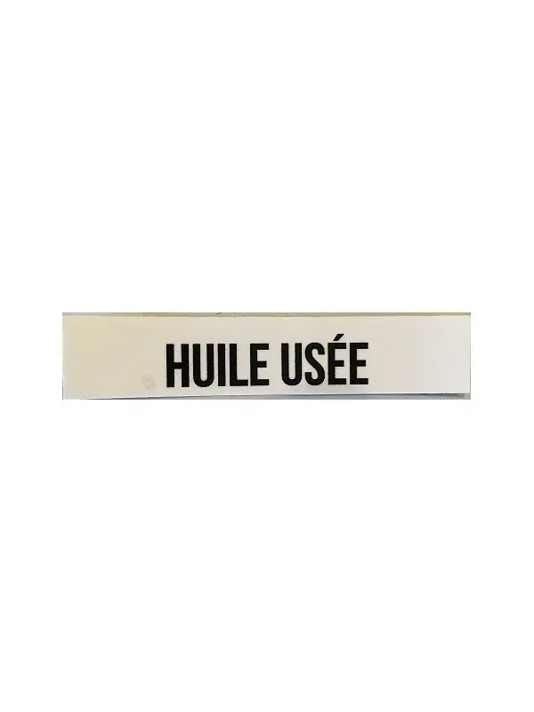 Sticker Afvalolie - Huile Usée 10x2cm FR