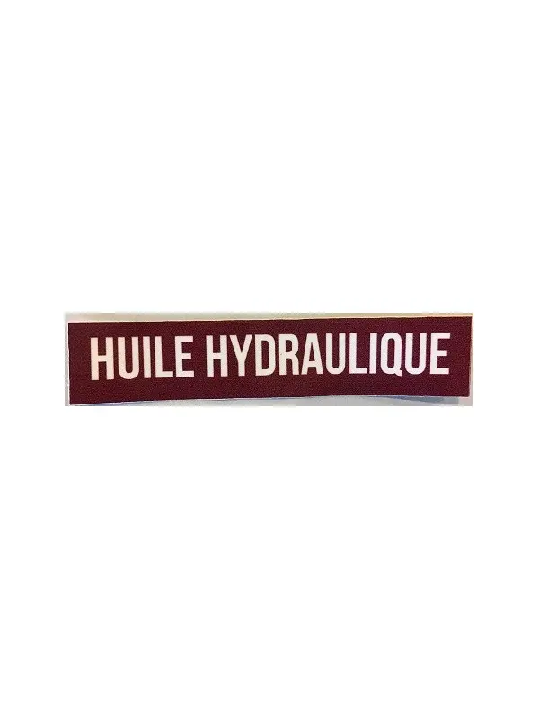 STICKER HYDRAULISCHE OLIE