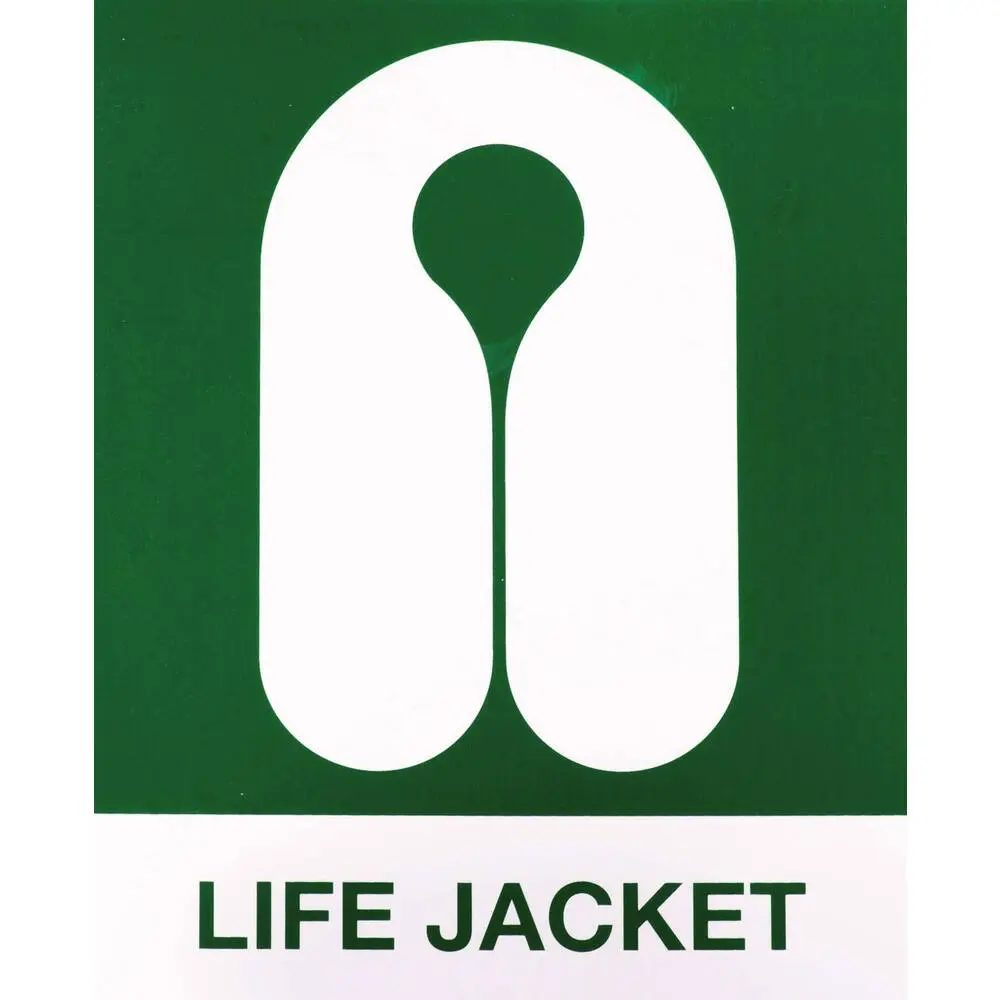 Sticker Reddingsvest Pictogram groen