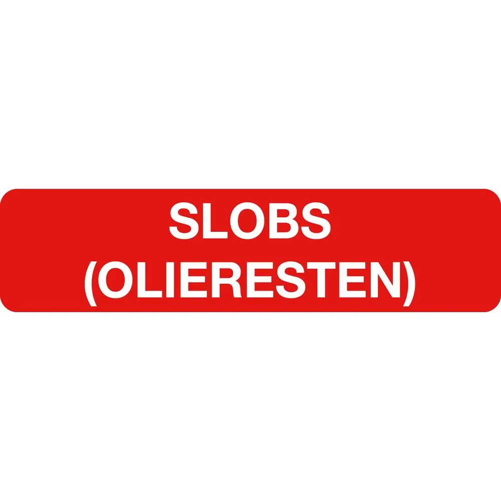 Sticker Slobs olieresten 17x4