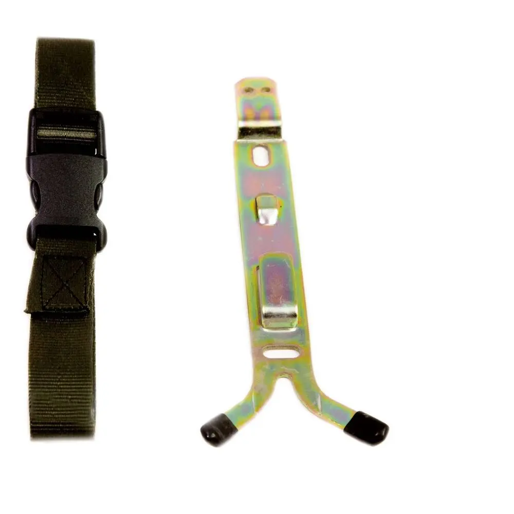 Ophang-wand-beugel + spanband brandblusser