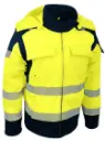 Soft Shell jas afneembare kap en mouwen Fluo Geel