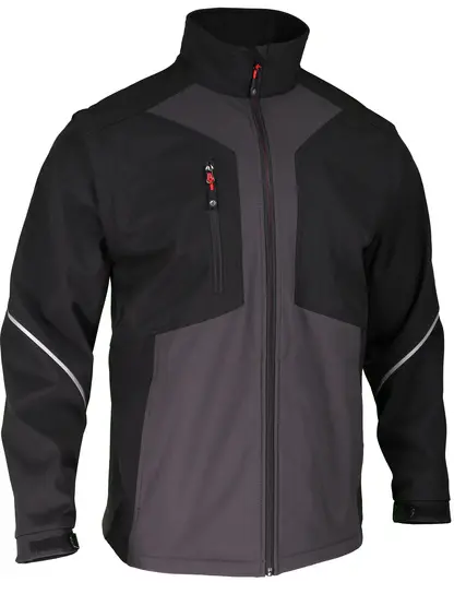 Soft Shell jas afneembare mouwen Grijs/Zwart