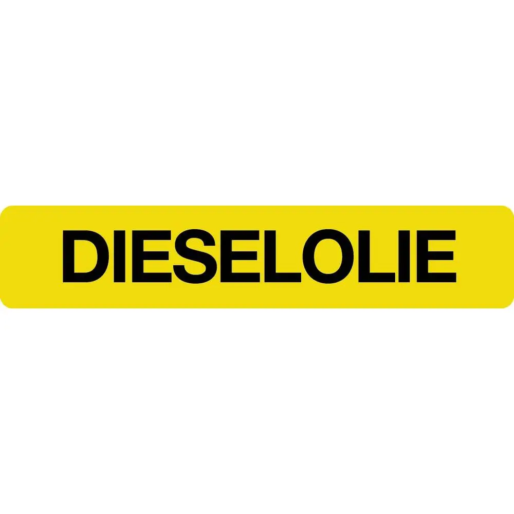 Sticker Dieselolie Geel 2x10 NL