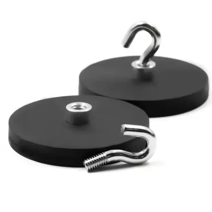 Magneethaak Neodymium  43mm/10KG schroefdraad M4
