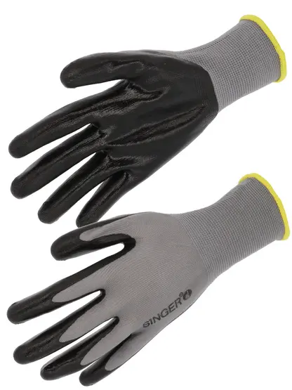 SINGER Handschoen handpalm Nitril Coat Polyester 