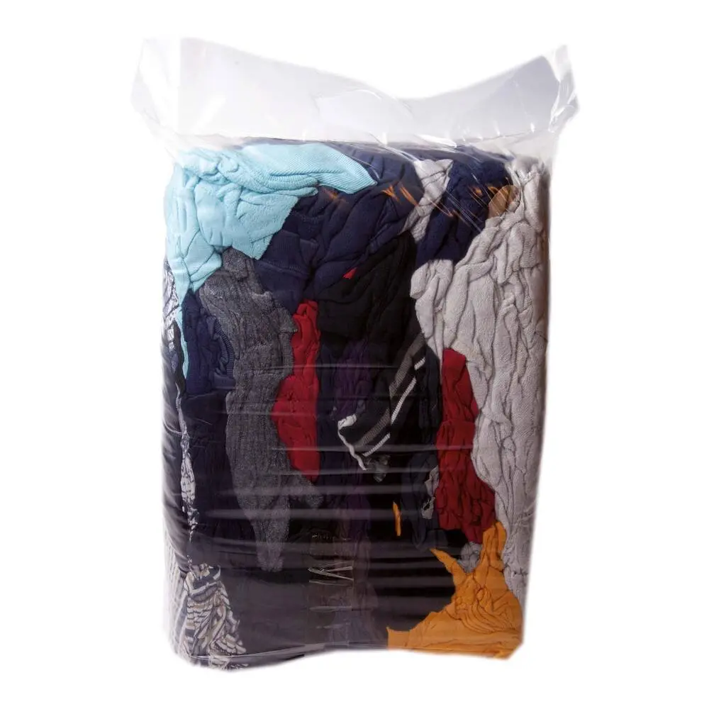 Poetslappen bonte gemengde tricot 10Kg / zak