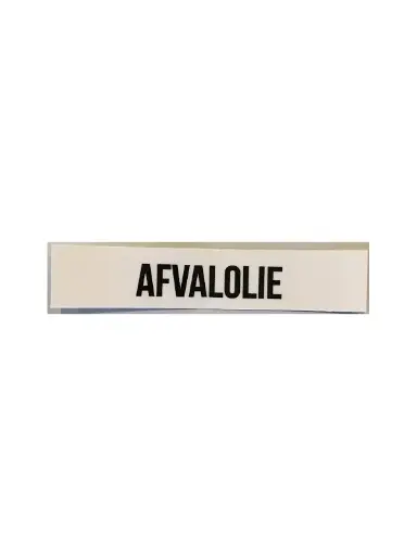 [OUA991] STICKER AFVALOLIE