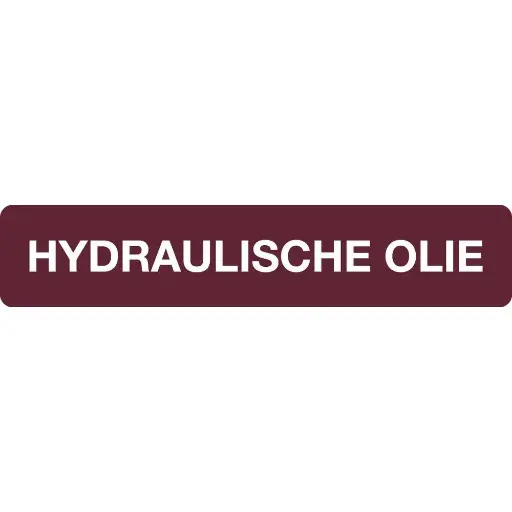 [10.57.130] Sticker Hydraulische olie 10x2cm NL