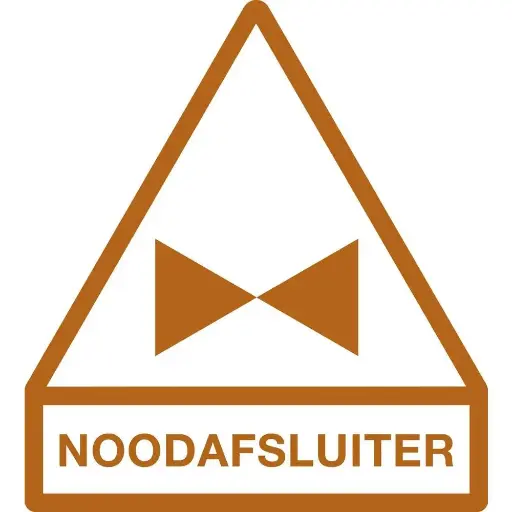 [10.56.537] STICKER NOODAFSLUITER