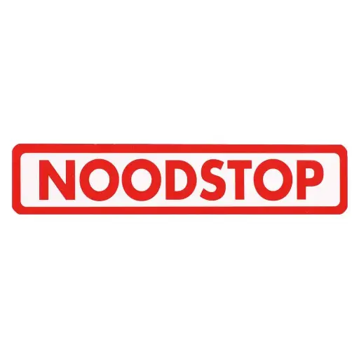 [10.56.535] Sticker Noodstop 15x3cm