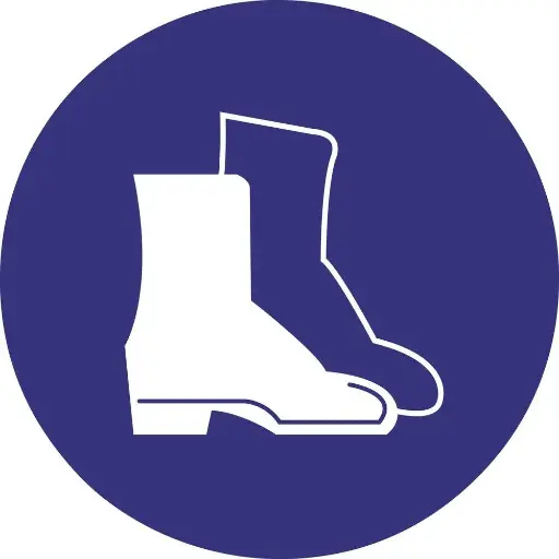 [10.59.311] Sticker Werkschoenen verplicht 10cm