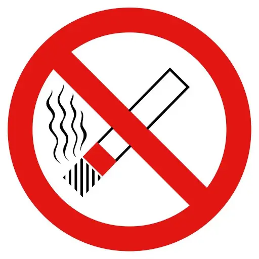 [10.56.380] Sticker "Roken Verboden" pictogram10cm