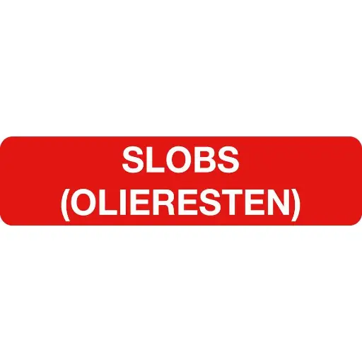 [10.57.210] Sticker Slobs olieresten 17x4