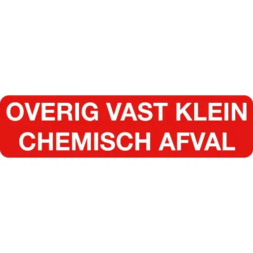 [10.57.240] Sticker Overig vast klein chemisch afval 17x4