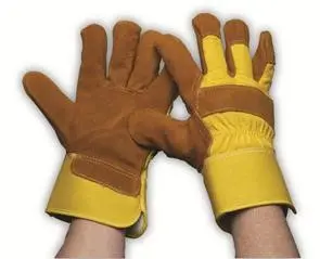 [74.20.610 of BFH3-1040] Handschoen type WORKER Winter Oranje, rundsnerfleer, kap 10cm (kopie)