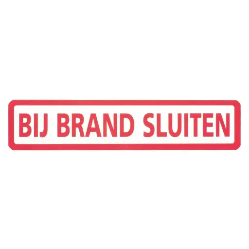[10.56.565] STICKER BIJ BRAND SLUITEN