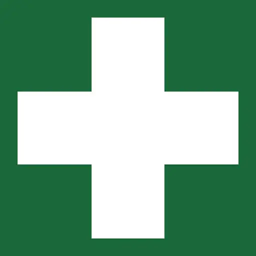 [10.58.180] Sticker EHBO verbanddoos 10x10cm