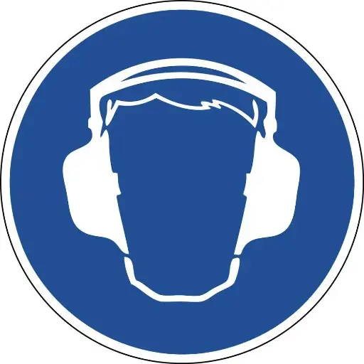 [10.59.051] STICKER GEHOORBESCHERMING VERPL